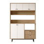 Hanah Home Armario Multiusos RE5-SW Roble y Blanco